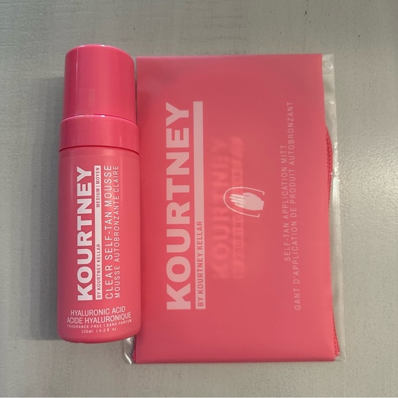 Kourtney Kellar Medium Clear Self-Tan Mousse & Application Mitt NWT - Picture 2 of 8